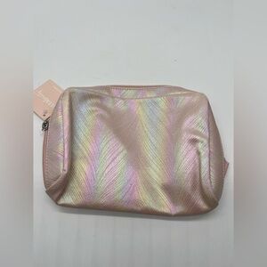 Ulta Beauty beautiful pink holographic cosmetic bag NWT